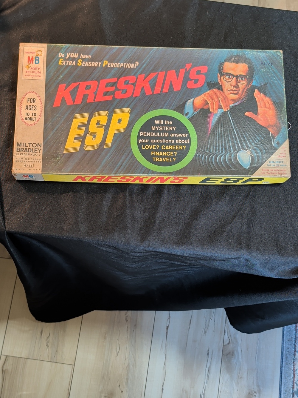 Vintage 1967 Kreskin's ESP Board Game For One By Milton Bradley